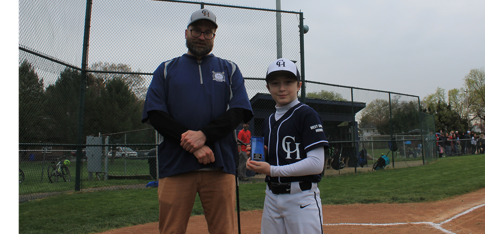 Wyatt Martz receiving 2021 MVP Award