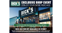 DICK'S shopping event!